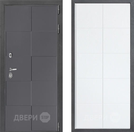 Входная металлическая Дверь Дверной континент ДК-3/606 ФЛ-Кватро Белое дерево в Коломне