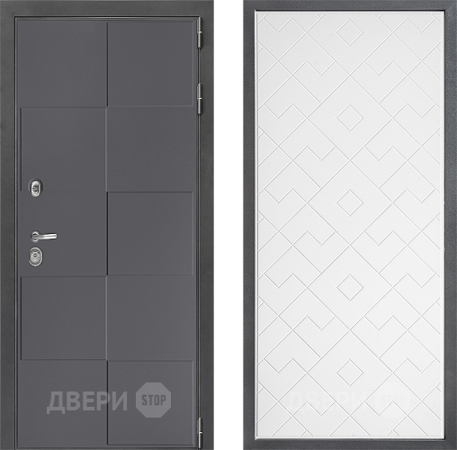 Дверь Дверной континент ДК-3/606 ФЛ-Тиффани Белый софт в Коломне