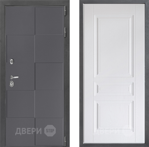 Дверь Дверной континент ДК-3/606 ФЛ-243 Альберо Браш серебро в Коломне