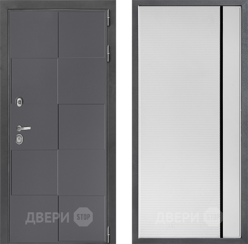 Дверь Дверной континент ДК-3/606 ФЛ-757 Черное Стекло Софт милк в Коломне