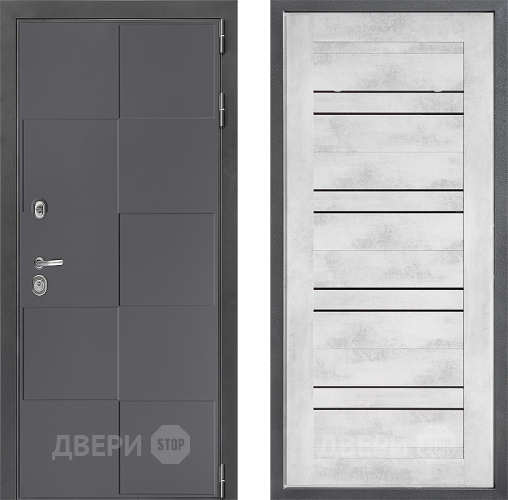 Дверь Дверной континент ДК-3/606 ФЛ-49 Бетон снежный в Коломне