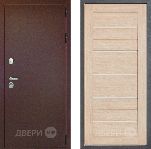 Дверь Дверной континент Рубикон Медь Дизайн ФЛ-46 Капучино в Коломне