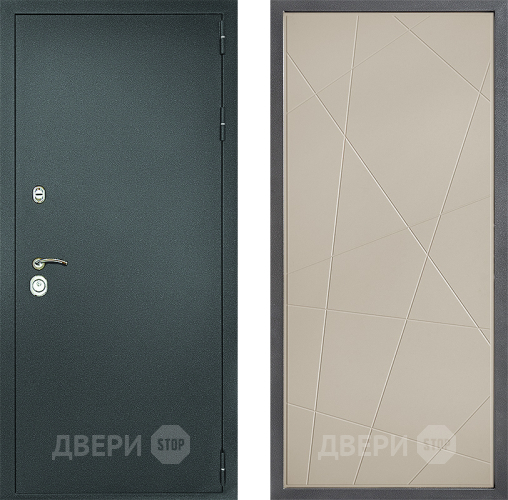 Дверь Дверной континент Рубикон Серебро Дизайн ФЛ-655 Капучино в Коломне