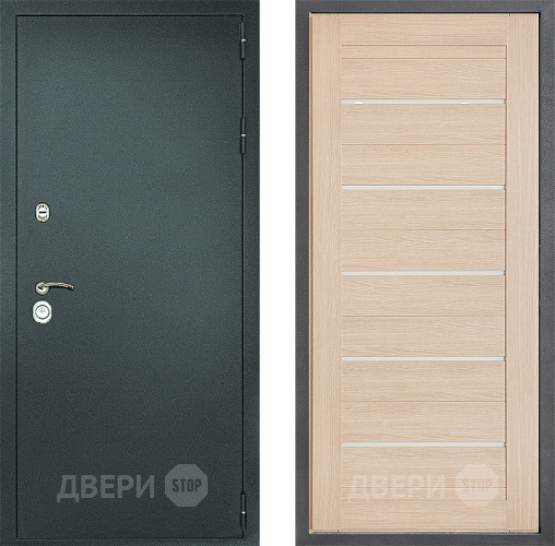 Входная металлическая Дверь Дверной континент Рубикон Серебро Дизайн ФЛ-46 Капучино в Коломне