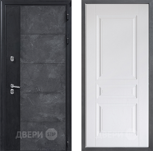 Дверь Дверной континент ДК-15 Бетон ТЕРМО ФЛ-243 Альберо Браш серебро в Коломне