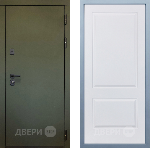 Входная металлическая Дверь Дива МД-61 Д-7 Белый в Коломне