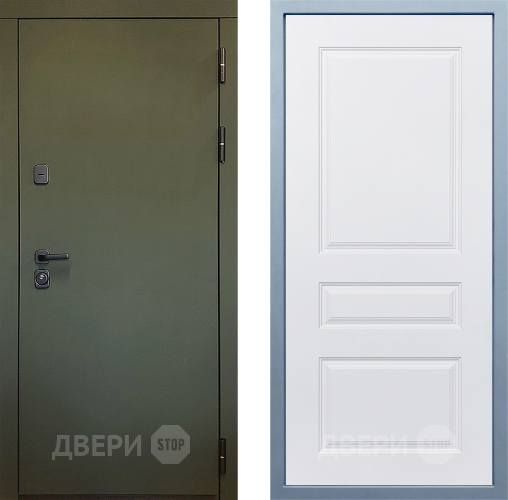 Входная металлическая Дверь Дива МД-61 Д-13 Белый в Коломне