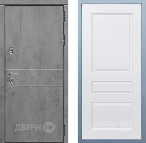 Входная металлическая Дверь Дива МД-48 Д-13 Белый в Коломне