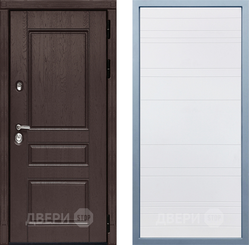 Входная металлическая Дверь Дива МД-90 Д-5 Белый в Коломне