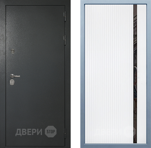 Входная металлическая Дверь Дива МД-40 Титан МХ-46 Белый матовый в Коломне
