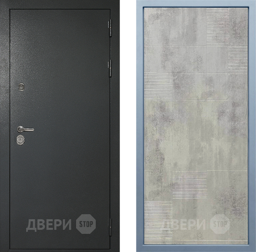 Входная металлическая Дверь Дива МД-40 Титан Д-4 Бетон темный в Коломне