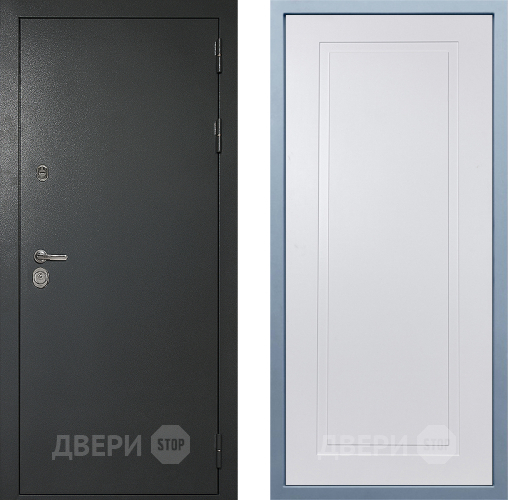 Входная металлическая Дверь Дива МД-40 Титан Н-10 Белый в Коломне
