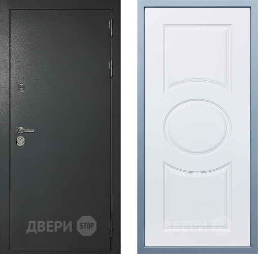 Входная металлическая Дверь Дива МД-40 Титан М-30 Белый в Коломне