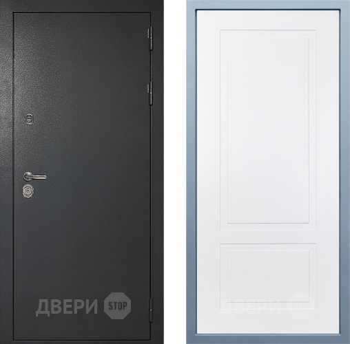 Входная металлическая Дверь Дива МД-40 Титан Н-7 Белый в Коломне