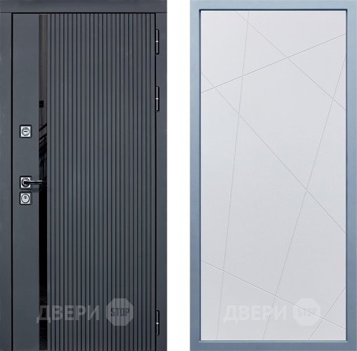 Входная металлическая Дверь Дива МХ-46 STR Д-11 Белый в Коломне