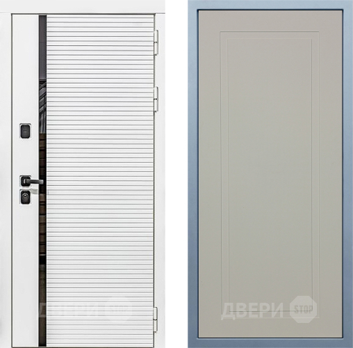 Входная металлическая Дверь Дива МХ-45 Белая STR Н-10 Шампань в Коломне