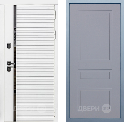 Входная металлическая Дверь Дива МХ-45 Белая STR Н-13 Силк Маус в Коломне