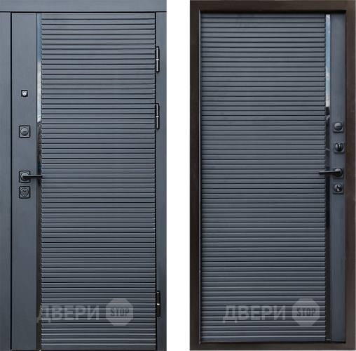 Входная металлическая Дверь Престиж Черная Линия Porte Черный кварц в Коломне