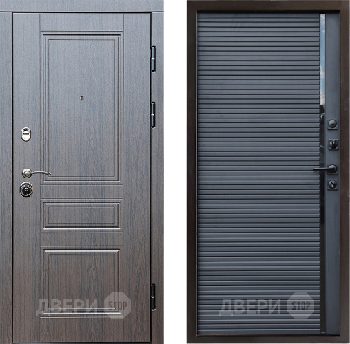 Входная металлическая Дверь Престиж Классика Венге Porte Черный кварц в Коломне