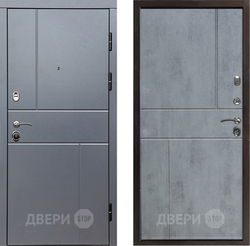 Входная металлическая Дверь Престиж Горизонт Грэй Горизонт Бетон темный в Коломне