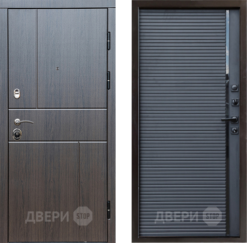 Входная металлическая Дверь Престиж Горизонт Венге Porte Черный кварц в Коломне