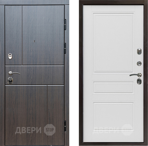 Входная металлическая Дверь Престиж Горизонт Венге Классика Лиственница белая в Коломне