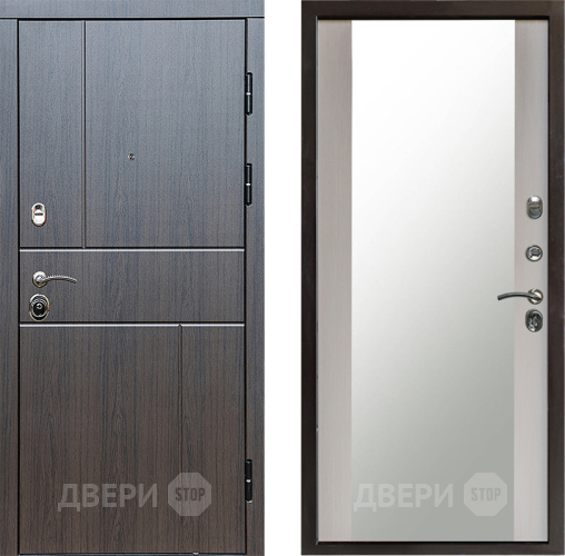 Входная металлическая Дверь Престиж Горизонт Венге Зеркало Лиственница белая в Коломне