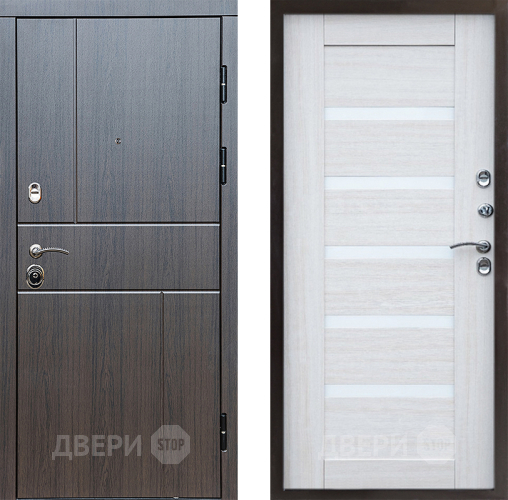 Входная металлическая Дверь Престиж Горизонт Венге Царга Лиственница белая в Коломне
