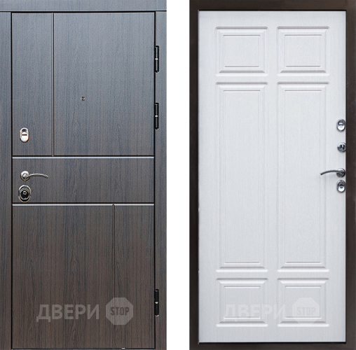 Входная металлическая Дверь Престиж Горизонт Венге Премиум Лиственница белая в Коломне