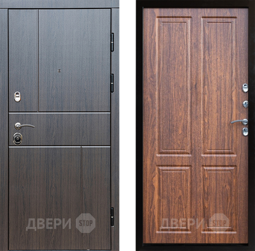 Входная металлическая Дверь Престиж Горизонт Венге Премиум Орех светлый в Коломне