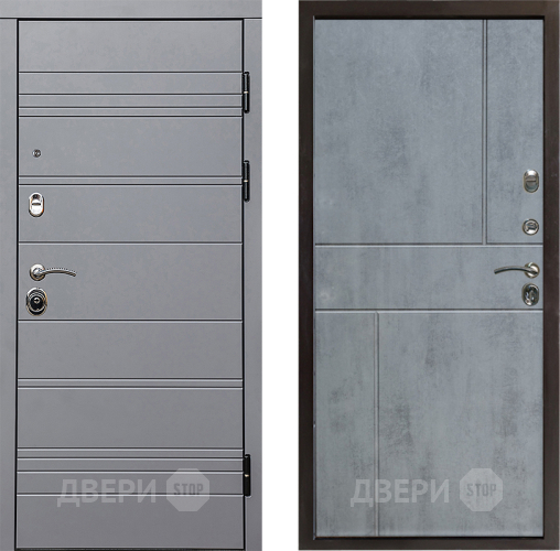 Дверь Престиж Линия Грэй Горизонт Бетон темный в Коломне