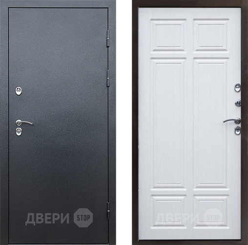 Входная металлическая Дверь Престиж TERMO с терморазрывом Снегирь Серебро Премиум Лиственница белая в Коломне