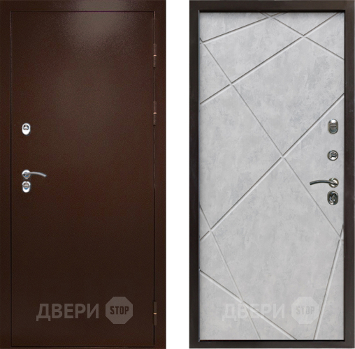 Входная металлическая Дверь Престиж TERMO с терморазрывом Снегирь Медь Лучи Бетон светлый в Коломне