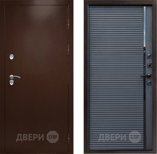 Дверь Престиж TERMO с терморазрывом Снегирь Медь Porte Черный кварц в Коломне