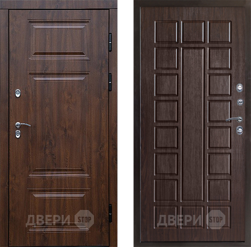 Входная металлическая Дверь Престиж TERMO с терморазрывом Премиум Орех Престиж Венге в Коломне