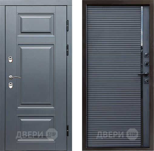 Дверь Престиж TERMO с терморазрывом Премиум Грэй Porte Черный кварц в Коломне