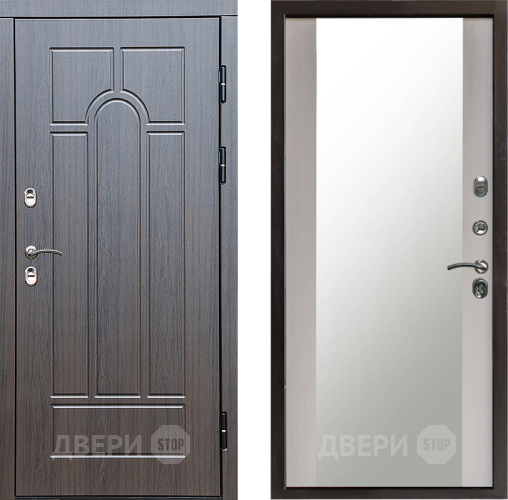 Дверь Престиж TERMO с терморазрывом Арка Зеркало Лиственница белая в Коломне