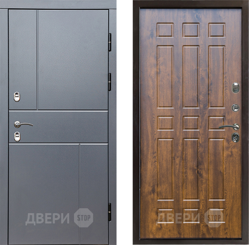 Входная металлическая Дверь Престиж TERMO с терморазрывом Горизонт Грэй Спарта Дуб в Коломне