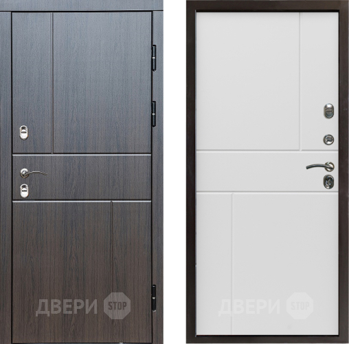 Входная металлическая Дверь Престиж TERMO с терморазрывом Горизонт Венге Горизонт Бетон белый в Коломне