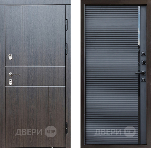 Входная металлическая Дверь Престиж TERMO с терморазрывом Горизонт Венге Porte Черный кварц в Коломне