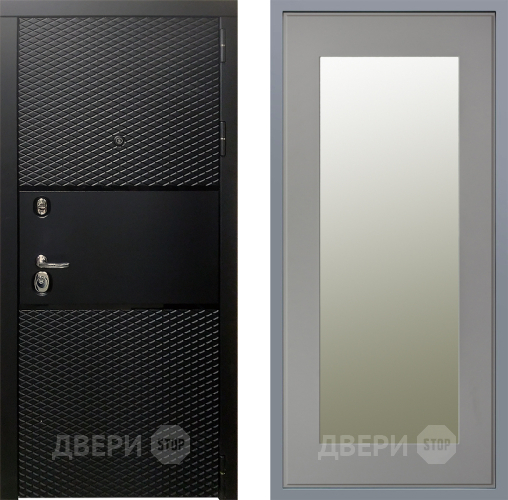 Дверь Заводские двери Тефлон Зеркало Модерн Грей софт в Коломне