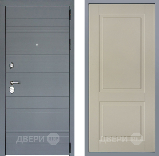 Дверь Заводские двери Лира Софт графит Доррен Шампань в Коломне