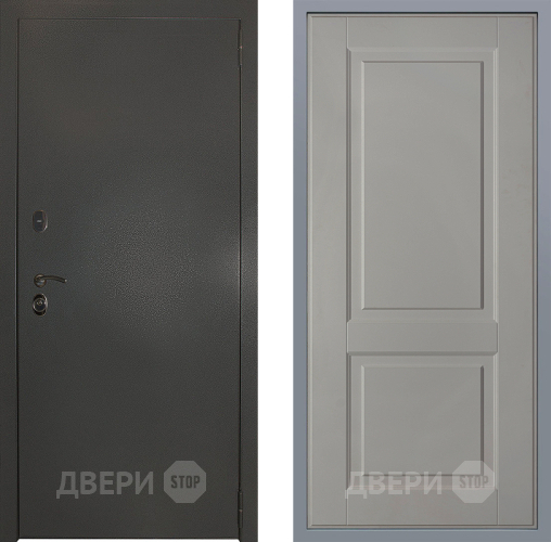 Дверь Заводские двери Эталон 3к антик серебро Доррен Грей софт в Коломне