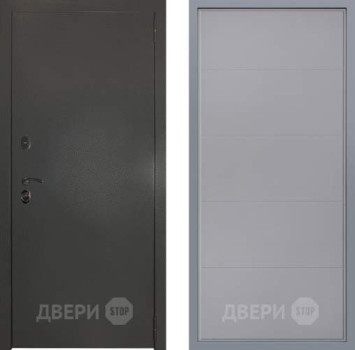 Дверь Заводские двери Эталон 3к антик серебро Тривия Грей софт в Коломне