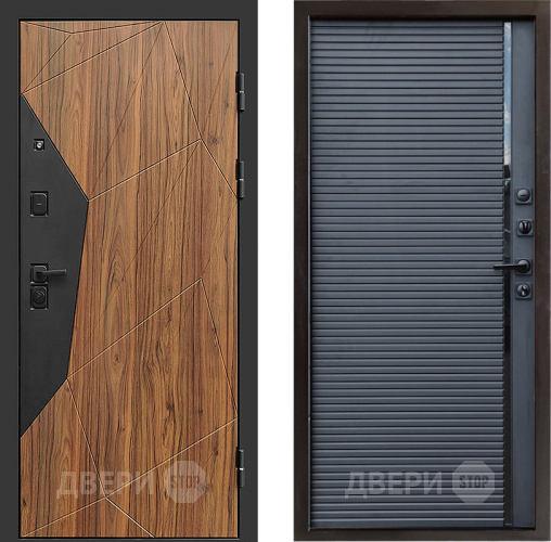Входная металлическая Дверь Престиж Avangard Porte Черный кварц в Коломне
