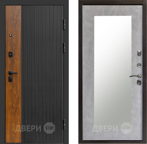 Дверь Престиж Prestizh Зеркло Пастораль Бетон светлый в Коломне