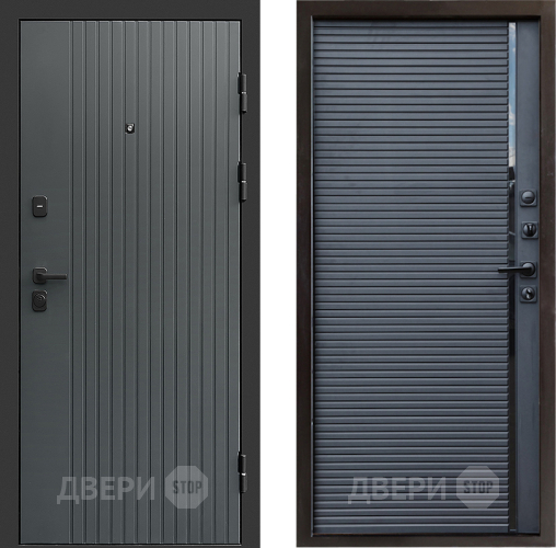 Входная металлическая Дверь Престиж Tvist Grey Porte Черный кварц в Коломне