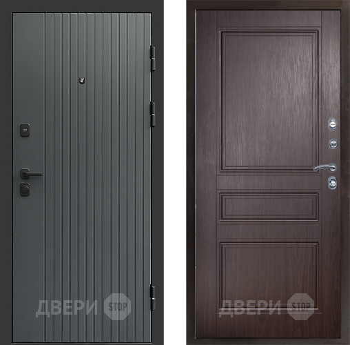 Входная металлическая Дверь Престиж Tvist Grey Классика Венге в Коломне