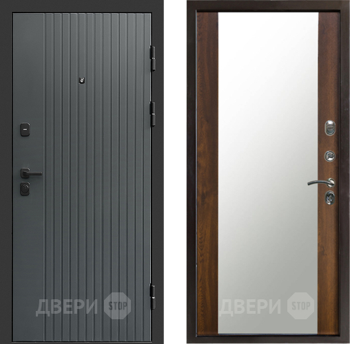 Дверь Престиж Tvist Grey Зеркало Дуб в Коломне