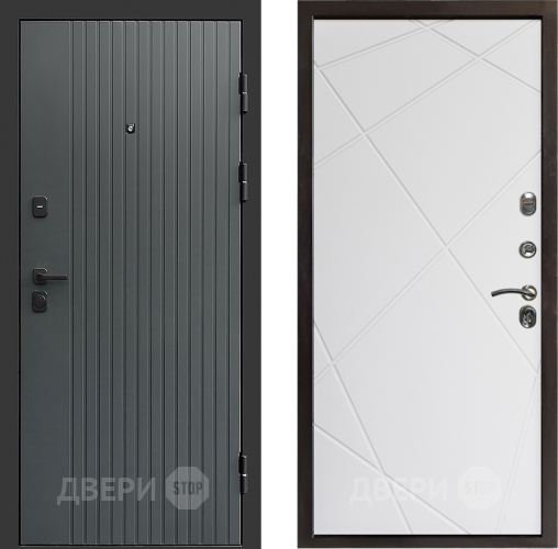 Дверь Престиж Tvist Grey Лучи Бетон белый в Коломне